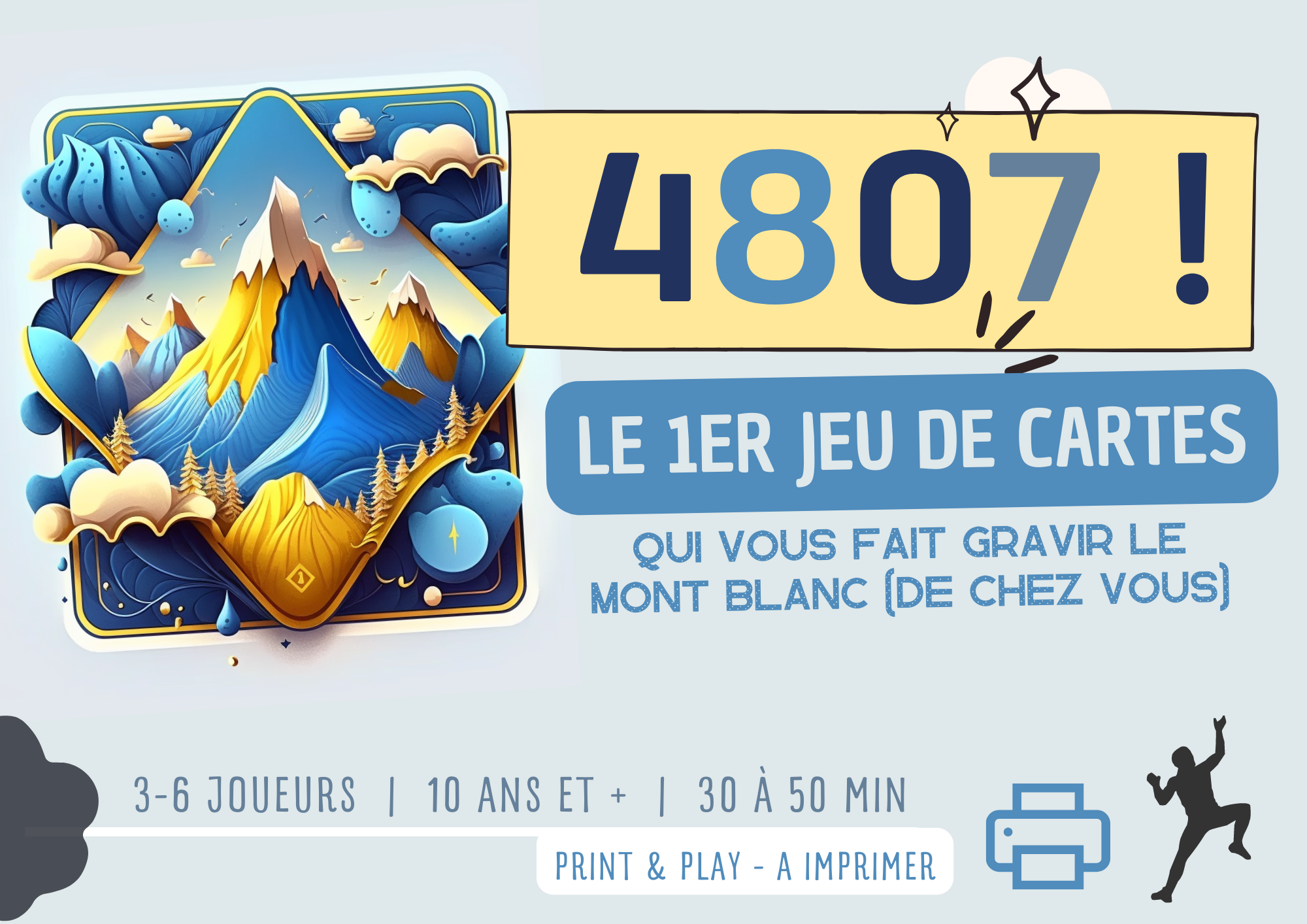 Téléchargez gratuitement “4807” : le premier jeu slow tourisme 100% alpin, 100% imprimable de chez vous !